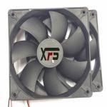 120*120*25mm 12V/24V DC Black Plastic Brushless Cooling Fan DC12025
