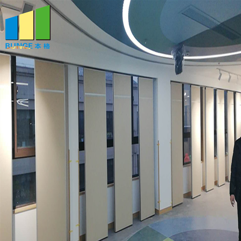 Removable Wall Room Divider Foldable Movable Partition Sliding Door For Hotel