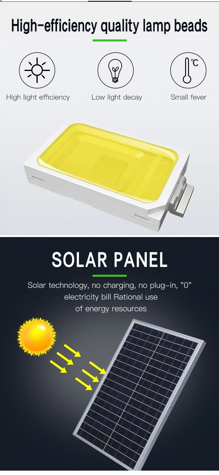 High Brightness Waterproof LED Street Lights Smd IP65 Die Cast Aluminum Shell