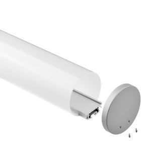 Wholesale Suspended Aluminum LED Strip Extrusions Anodized 60mm Round 180 Degree from china suppliers