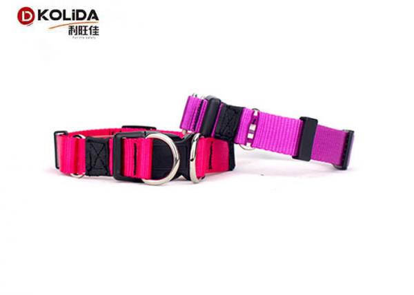 Quality Personalized Dog Collar Double D Ring Quick Release Buckle Nylon Collars for Dogs for sale