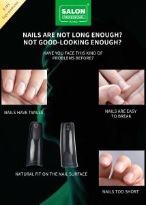 Wholesale Professional Nail Full Cover Clear ABS Eagle Mouth Clear In 12 Sizes For DIY Manicures Salon from china suppliers