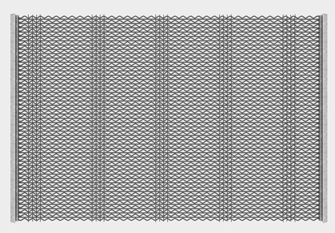 65mn Diamond Opening Self Cleaning Screen Mesh Anti Clogging With Steel Wire Bands