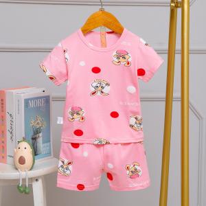 Wholesale Kids Custom House Pyjamas / 24 Month Pjs Round Neck Full Flower from china suppliers