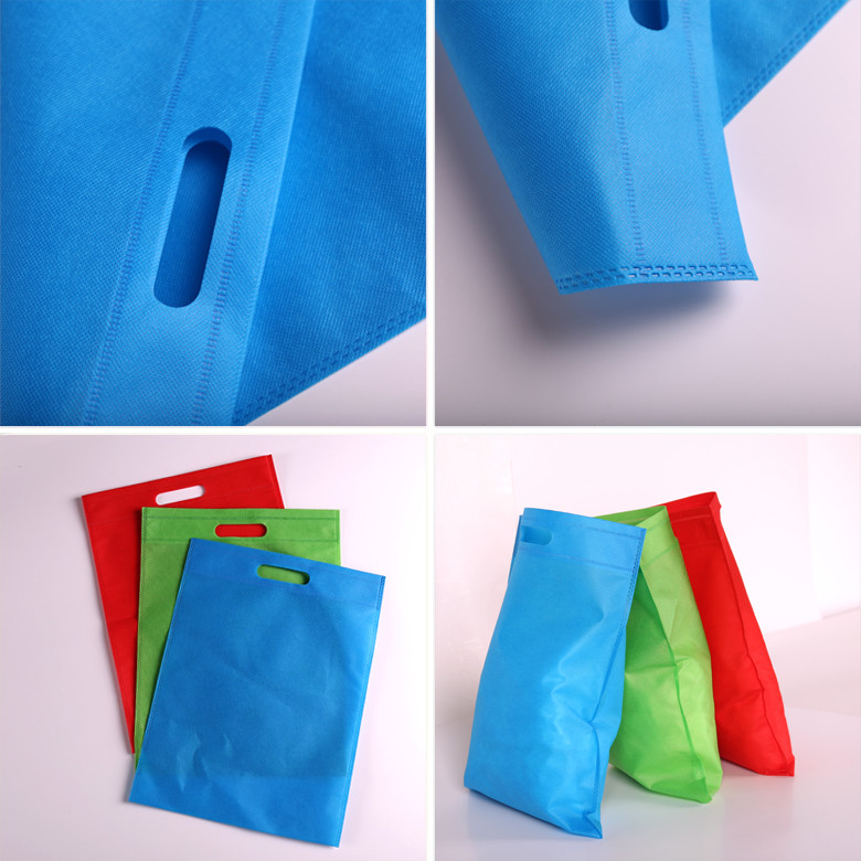 Reusable Non Woven Fabric D Cut Bags Personalised Grocery Company Logo Eco Friendly