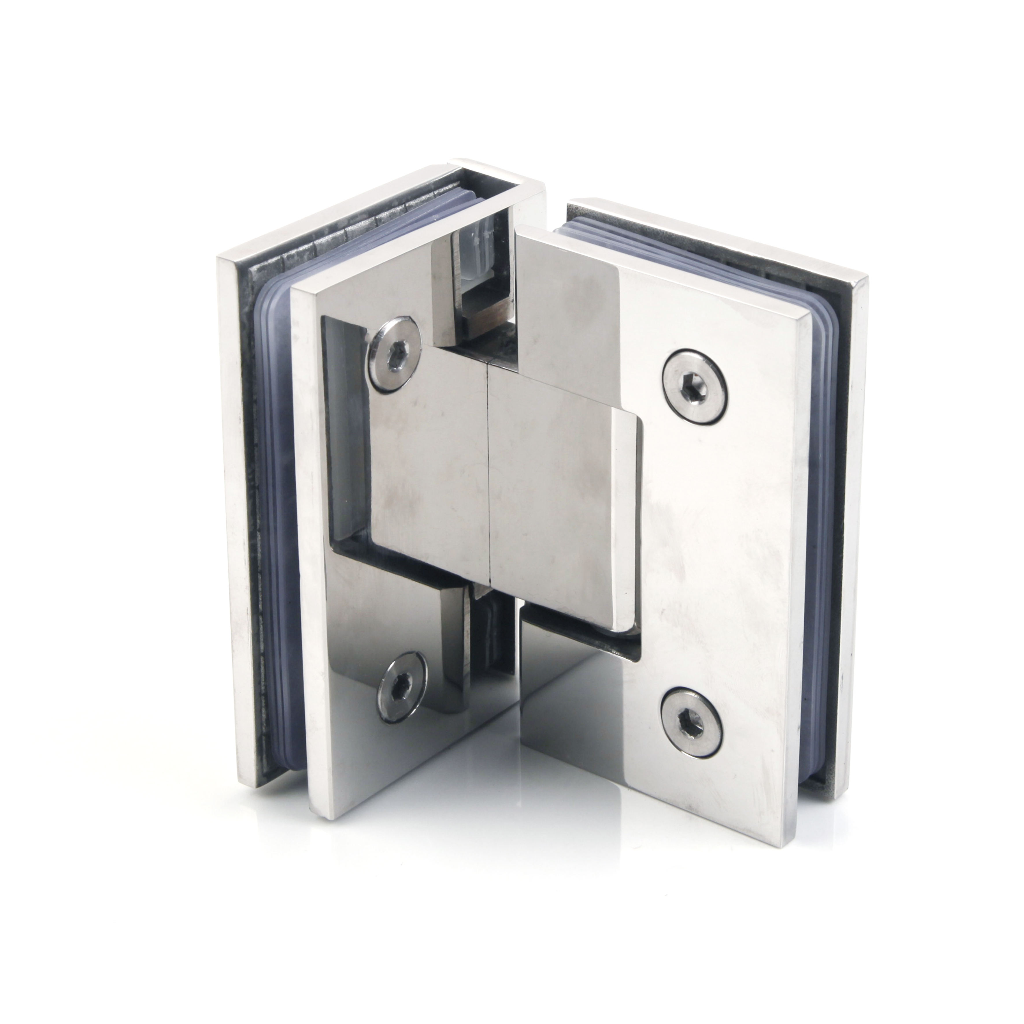 Fixed 8-10mm Glass 360 Degree Glass to Glass Shower Bathroom Cabins Glass Door Hinges Modern Design Style