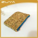 12.5x9x1CM TNT Zippered Coin Purse Women Cork Wood Material SGS