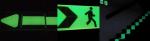 Luminescent PVC Reflective Vinyl Sticker Printable Photo For Emergency Exit