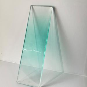Wholesale Icy Blue Gradient Laminated Glass Shower Enclosure Indoor Partition Wall from china suppliers
