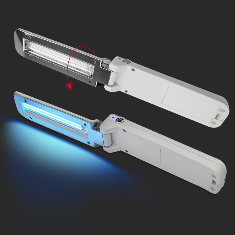 Folding Handheld 5.5cm 800MAH UVC Light Disinfection
