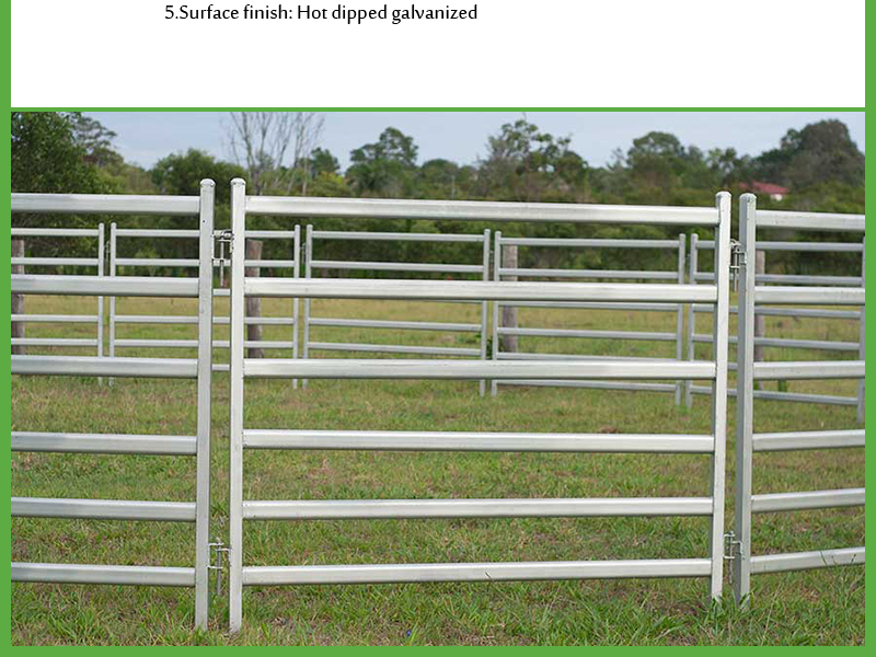 China supplier heavy duty cheap hot dip galvanized cattle yard panels