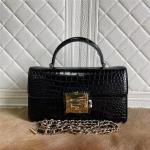 Authentic Alligator Leather Women Flap Purse Female Small Handbag Genuine