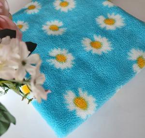 Wholesale Sunflower 370gsm Printed Sherpa Fleece For Pillowslip Sofa Cover Bag from china suppliers