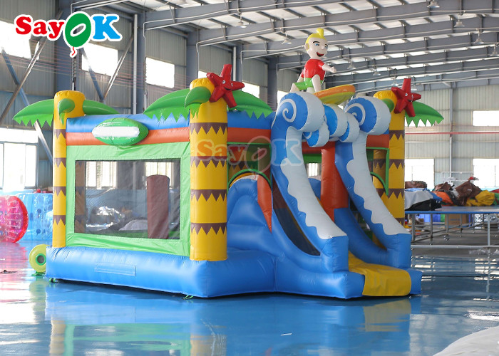 Customized Surf Boy Adventure Bounce House Inflatable Bouncy Castle Bounce Jumping