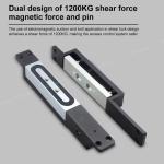 1200KG Security Hidden Electromagnetic Door Lock Outdoor Intercom For Wooden /