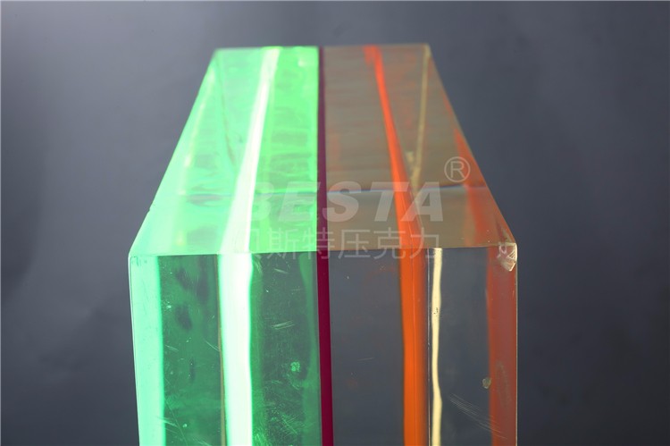 4x6feet Double Layer Acrylic Sheet 2Color High Light Transmission