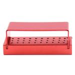 Metal Dental Lab Bur Holder Block Box High Low Speed 30 Holes