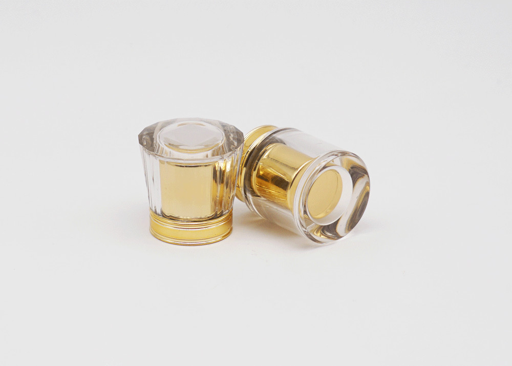 10000PCS Cosmetic Acrylic Lid FEA15 Mm For Perfume Bottles Gold Lid Custom