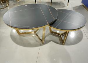 Wholesale Solid Frame 80cm 45cm Gold Plated Coffee Table from china suppliers