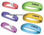 Genuine Capacity Silicone Bracelet USB Flash Drives