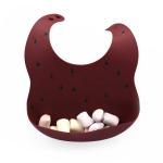 Washable Feeding satin touch Baby Silicone Bib Adjustable Neck Strap