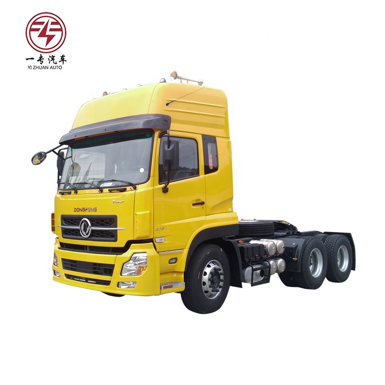 Dongfeng 6x4 LHD High Roof Cabin Diesel CNG Tractor Trailer With Automatic Air Conditioner