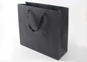Wholesale Luxury Style Printed Paper Shopping Bags Recyclable With Grosgrain Ribbon from china suppliers
