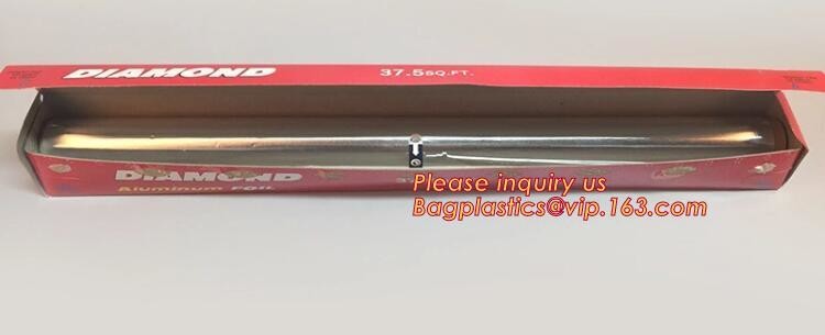 Eco Friendly Household 11micron Hamburger Wrapping Aluminium Foil Roll For Food Packaging Wrapping Foils, Embossed Alumi
