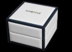 Luxury Wrist Watch Storage Box , Empty White / Black Female Watch Box Eco -