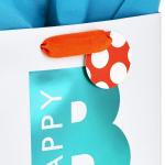 Craft Happy Birthday Gift Bag With Customized Logo For Birthday Shopping Tote