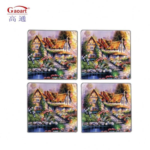 Sustainable Clear Float Tempered Glass Coaster Custom Cut Shape Kitchen Cutting