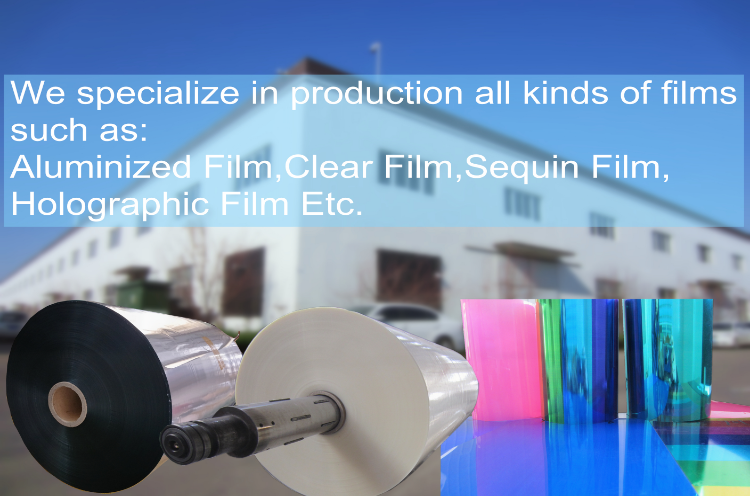 High Glossy Matt Metallized Pet Coated Polyester Film Moisture Proof Packaging Solution