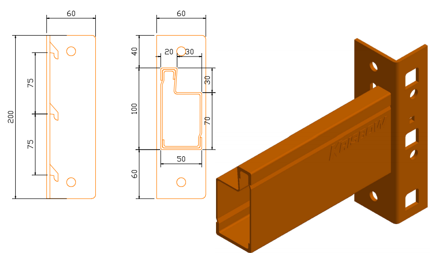 Interlocked P beam 