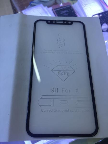 Iphone X 6D tempered glass protection, Iphone X tempered glass protection,