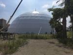 Custom Amusement Park Big Dome Tent , Metal Geodesic Dome For Sport Center