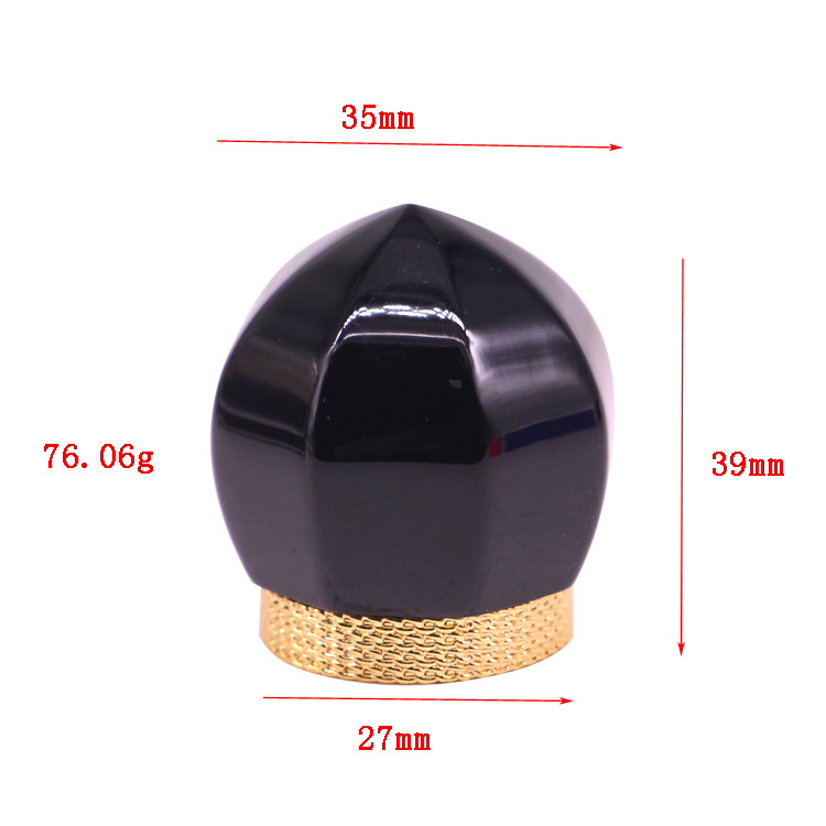 Customized Hanging Plating zinc Alloy 65g Zamak Perfume Caps