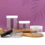 Food Grade Empty Cosmetic Body Scrub Facial Mask Container Pet Clear 30ml 500ml