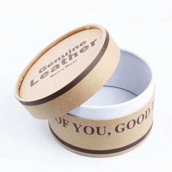 Custom Order Accepted Small Round Paperboard Gift Packaging Box for Men's