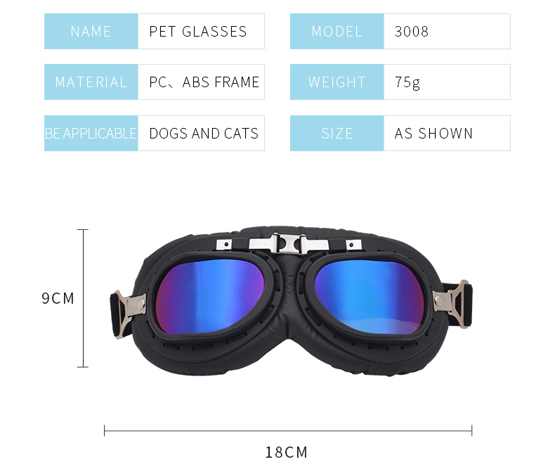 Pet Dog Sunglasses Prevent UV Reflection Eye Wear for Cats and Dogs Outdoor