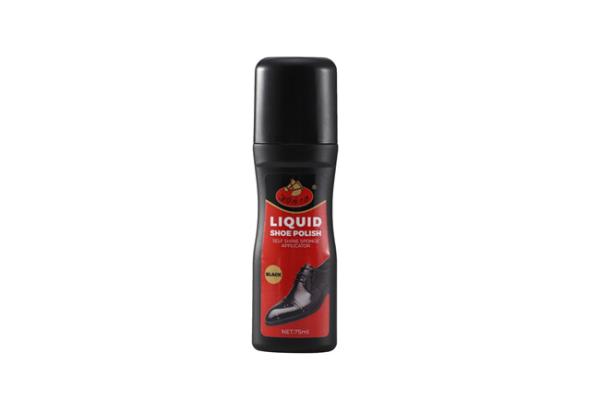 Premium Black Liquid Shoe Polish 75 Ml / 2.46 Fl. Oz. Instant Instant Leather