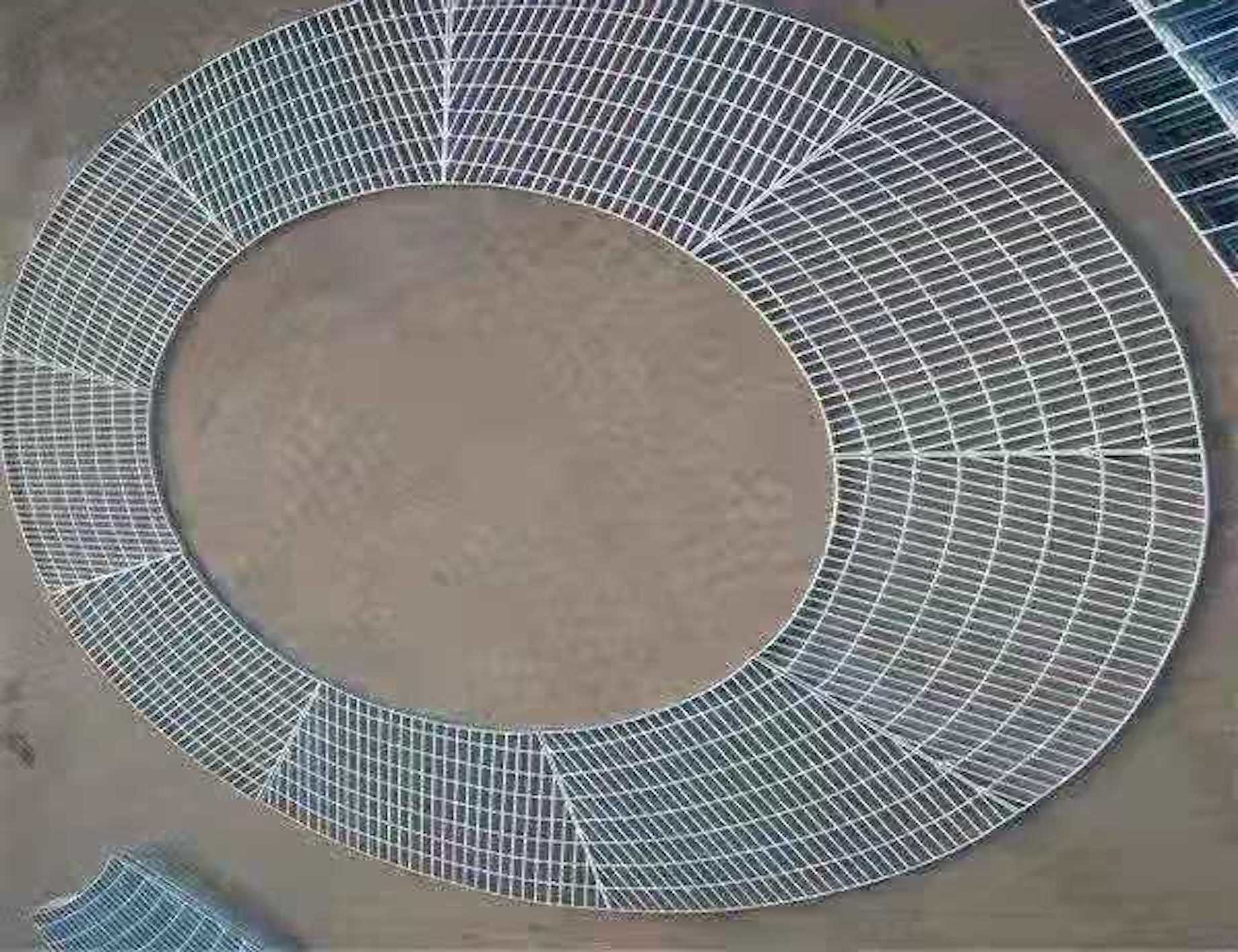 Carbon Steel Dense Grated Metal Sheet 20mm 60mm Metal Grid Flooring