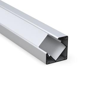 Wholesale Milky Corner LED Channel , Aluminum corner mount LED strip 18mm x 18mm from china suppliers