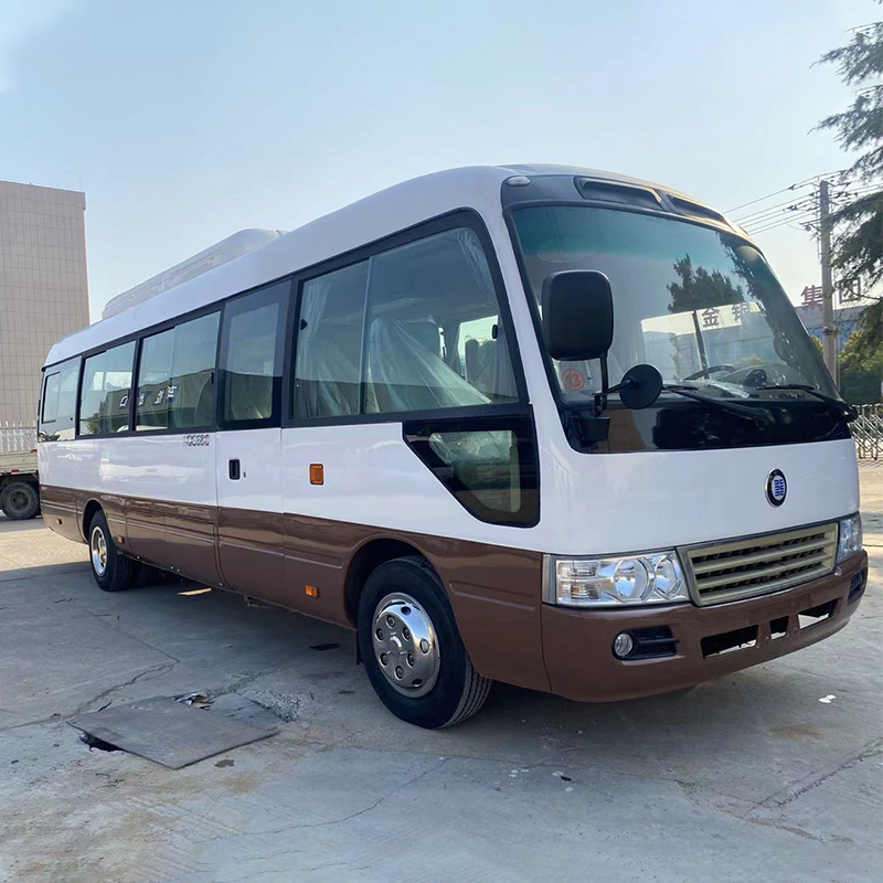 LHD RHD 30 Seats Toyo ta Coaster Bus with 70L Fuel Tank and 4500-6700ml Displacement