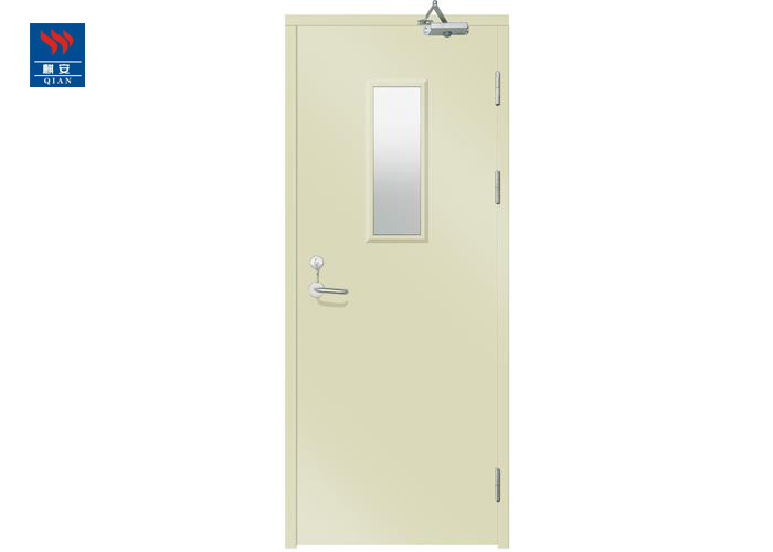Fire Rated Glass Glazed Metal 90min Steel Fire Exit Doors