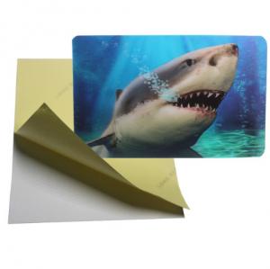 Wholesale cheap price 3d lenticular sticker pp pet flip effect lenticular sticker printing with the adhesive on the backside from china suppliers