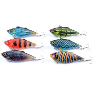 Wholesale Full Swimming Layer Hard Bait Painted VIB Fishing Lure Six Colors 6.50CM/7.70g from china suppliers