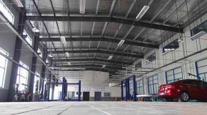 Wholesale Metal Frame Garage Steel Building Construction With Steel Cladding Sheet Wall / Roof from china suppliers