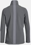 Grey Womens Woven Jacket , Plain Dyed Womens Full Zip Jacket OEM Design