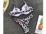 Sexy Leopard Bikinis 2018 Micro Bikini Push up Thong Bikini High Cut Swimsuit