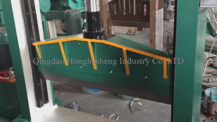 Vertical Hydraulic Guillotine Rubber Bale Cutter Single Blade Plastic Cutting Machine